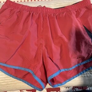 Nike Pink and Blue Athletic Shorts